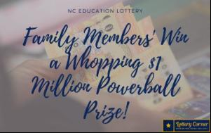 NC Education Lottery: Family ' Win a Whopping $1 Million Powerball Prize! 