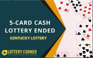 KENTUCKY (KY) 5-CARD CASH LOTTERY ENDED ON March 22nd 2022
